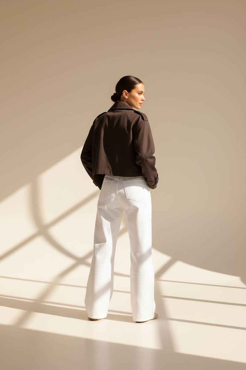Cropped Trench Jacket