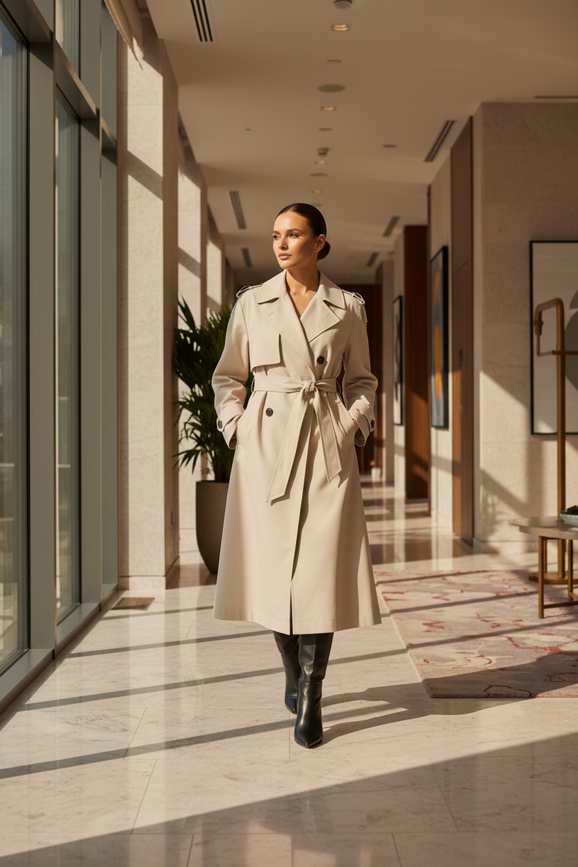 Longline Trench Coat