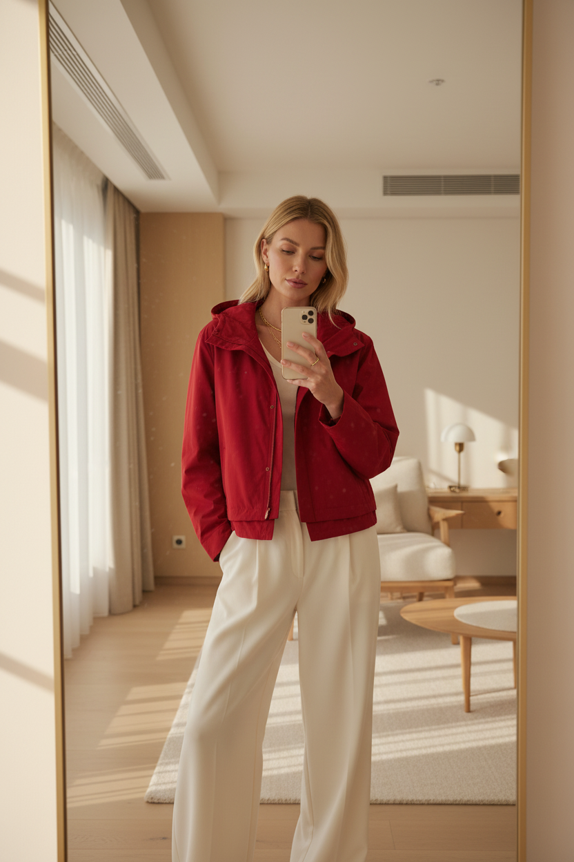 Cropped Hooded Utility Jacket