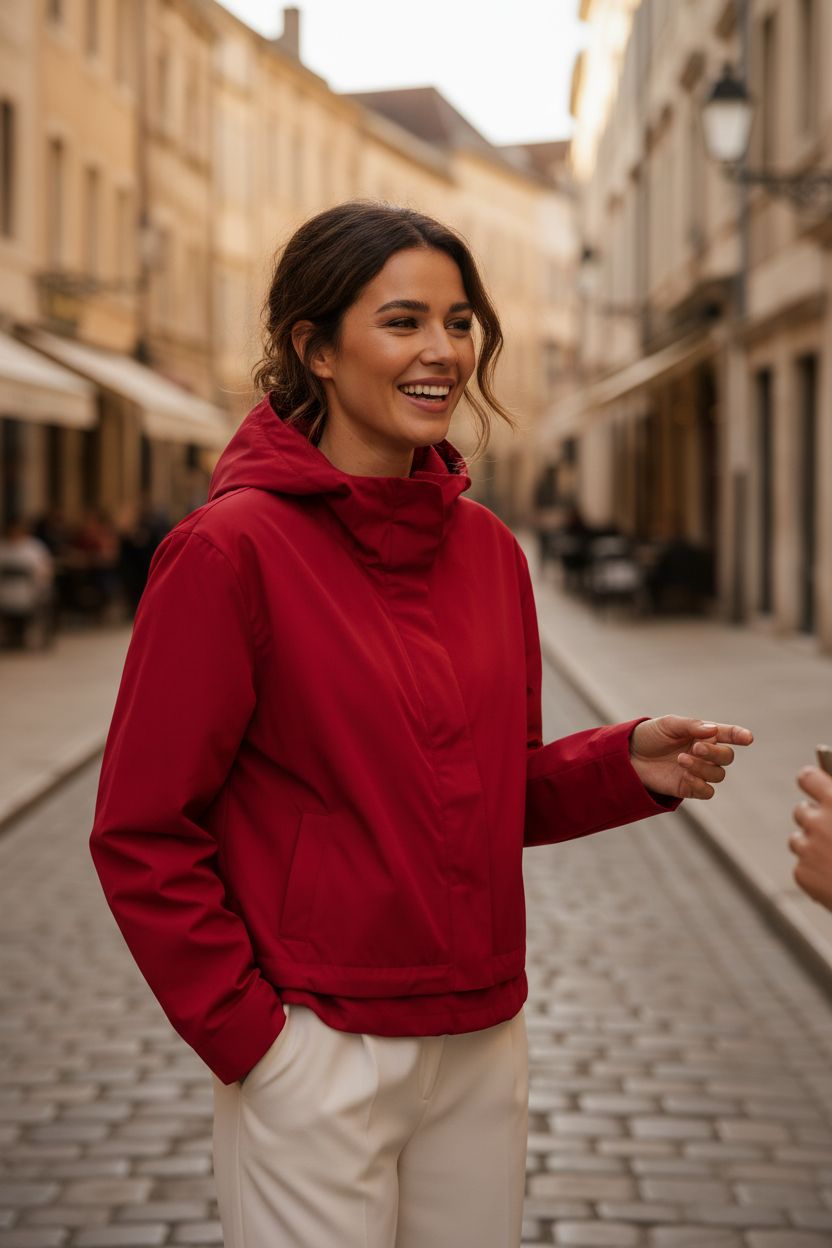Cropped Hooded Utility Jacket