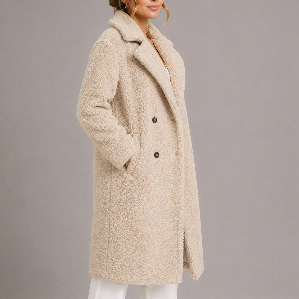 Longline Teddy Faux Fur Coat