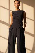 Pinstripe Wrap Top Co-Ord Set