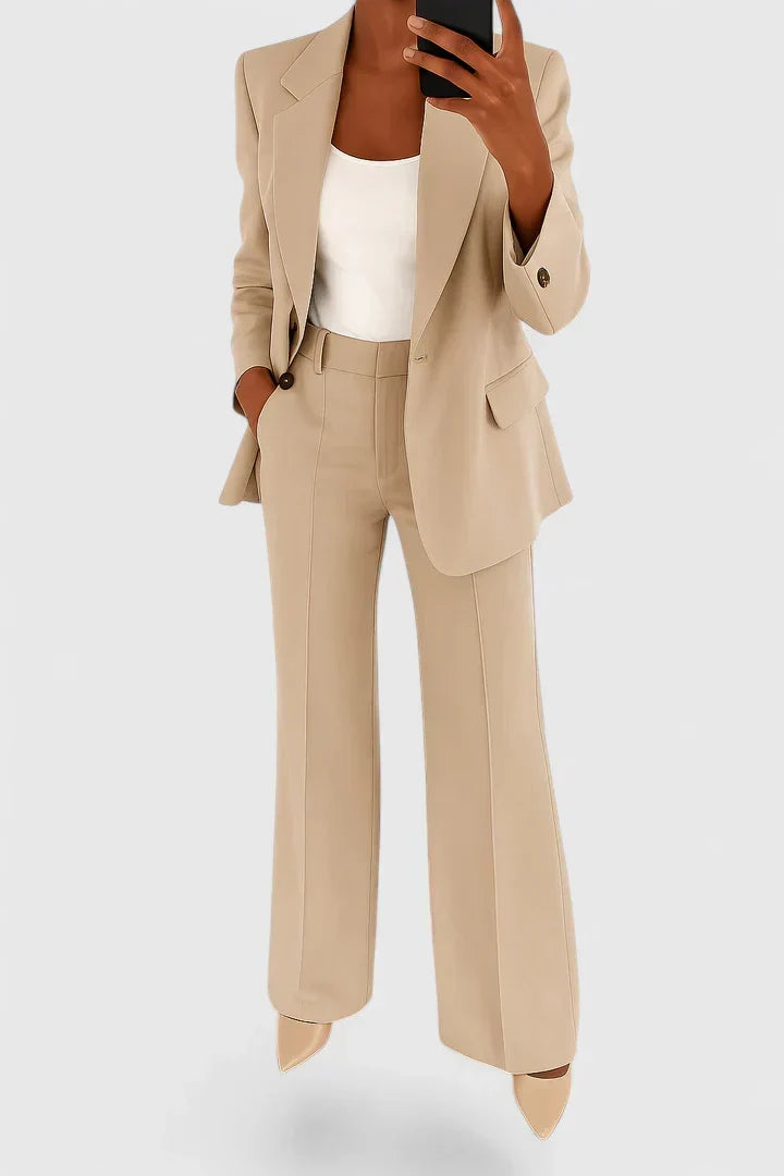 Elegant Tailored Two Piece Trouser Set