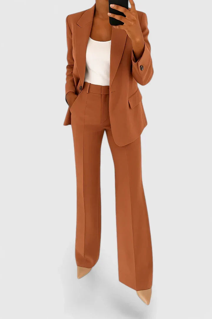 Elegant Tailored Two Piece Trouser Set