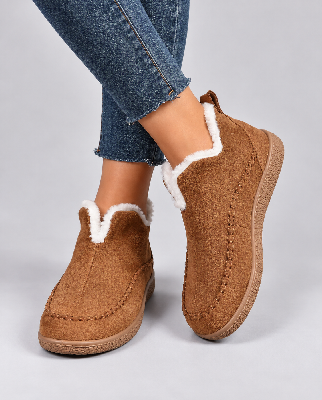 Cosy Fur-Lined Ankle Boots