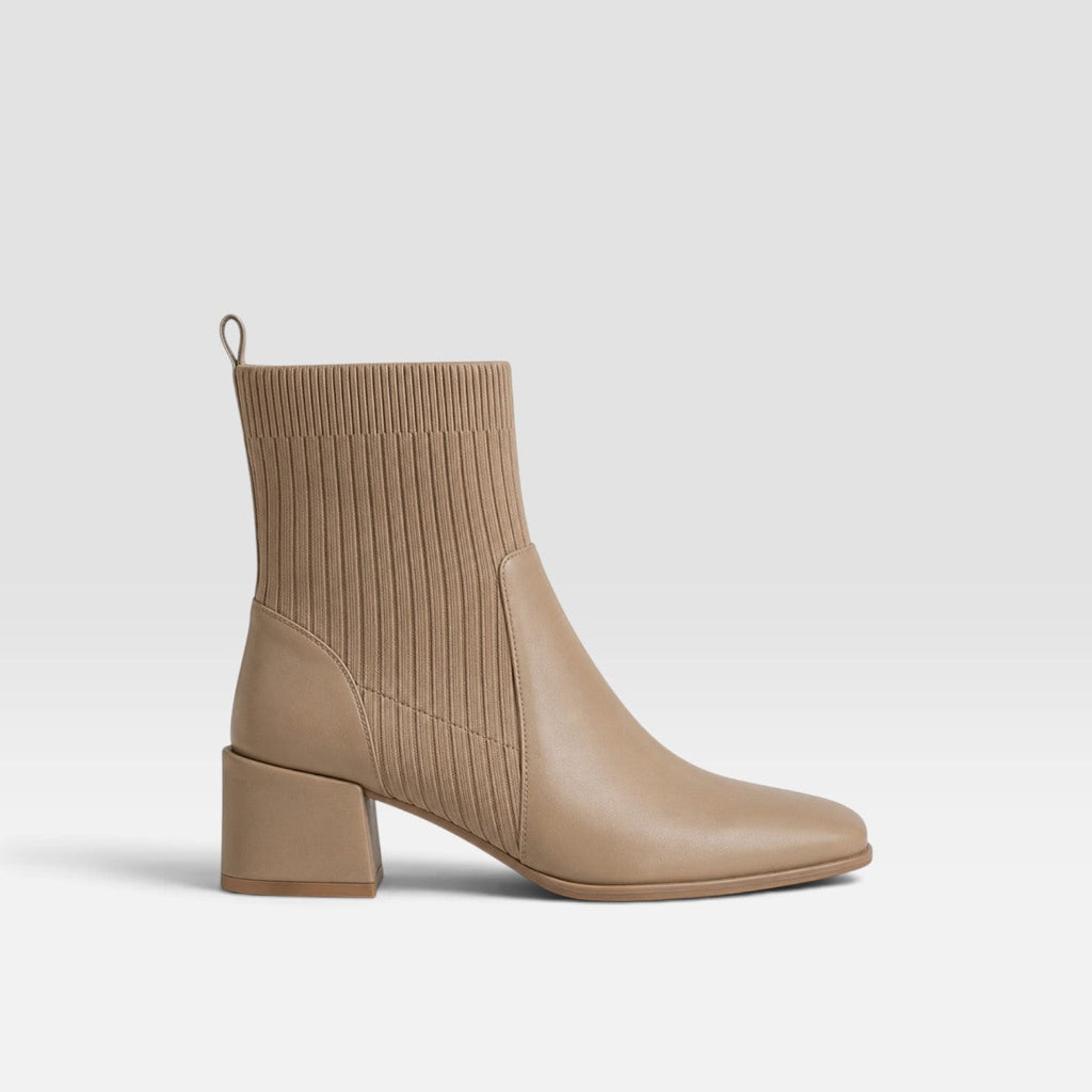 Square Toe Block Heel Chelsea Boots