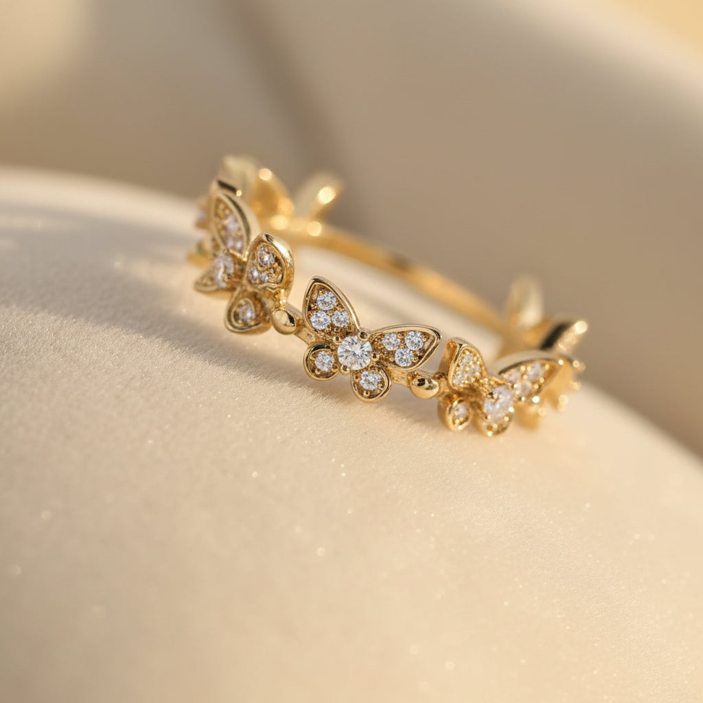 Butterfly Ring | Gold-Plated | Ivory Nova