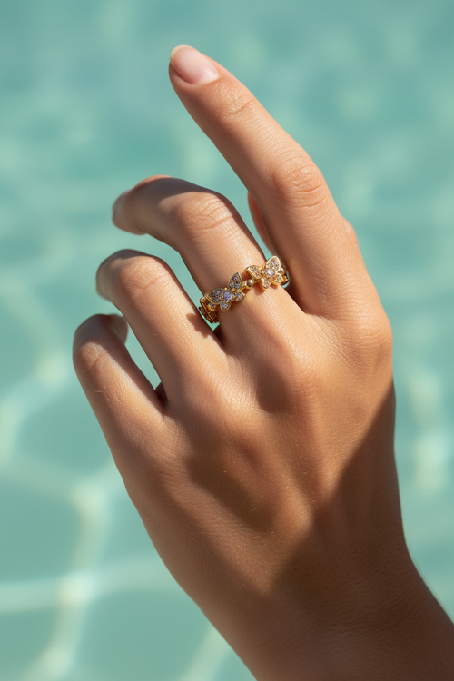Butterfly Ring | Gold-Plated | Ivory Nova