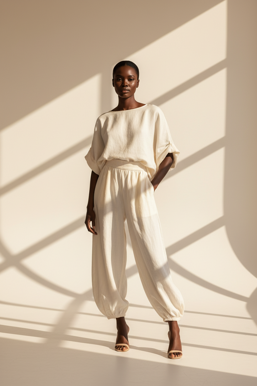 Wide Leg Two Piece Co-Ord Set