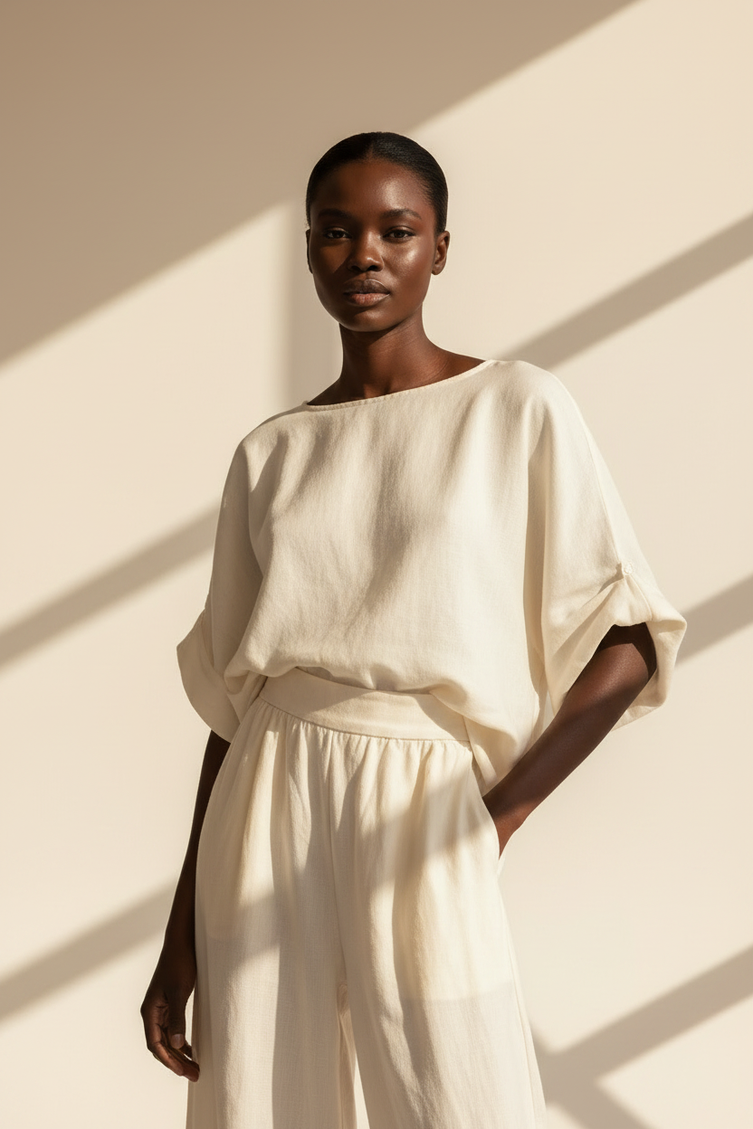 Wide Leg Two Piece Co-Ord Set