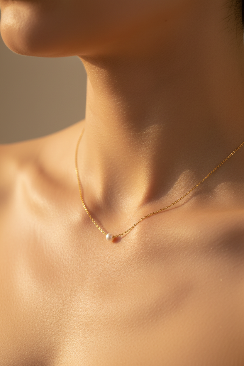 Pearl Necklace | Gold-Plated