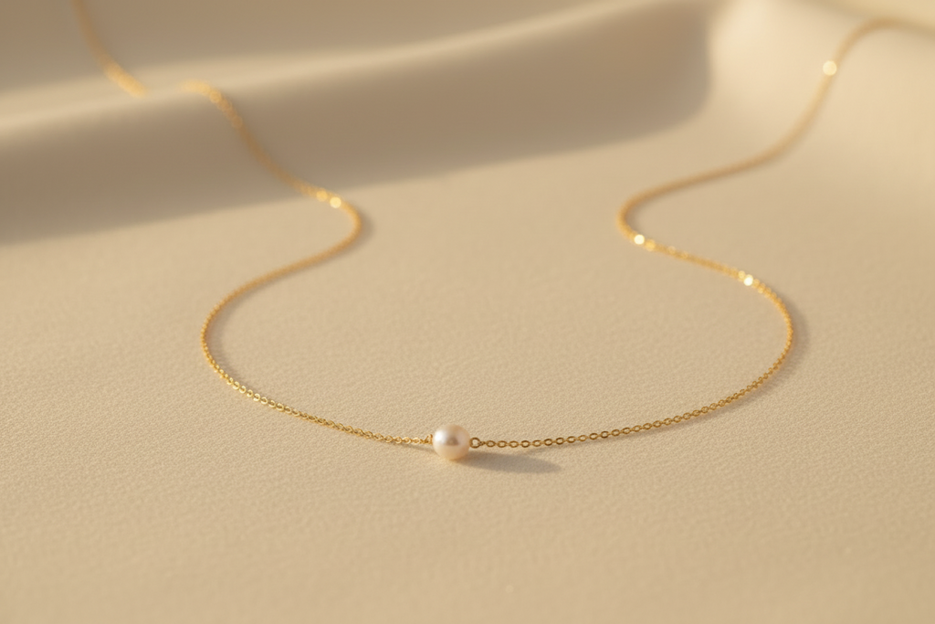Pearl Necklace | Gold-Plated | Ivory Nova