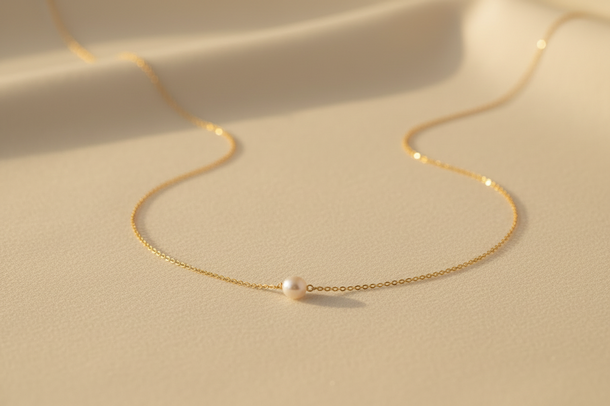 Pearl Necklace | Gold-Plated
