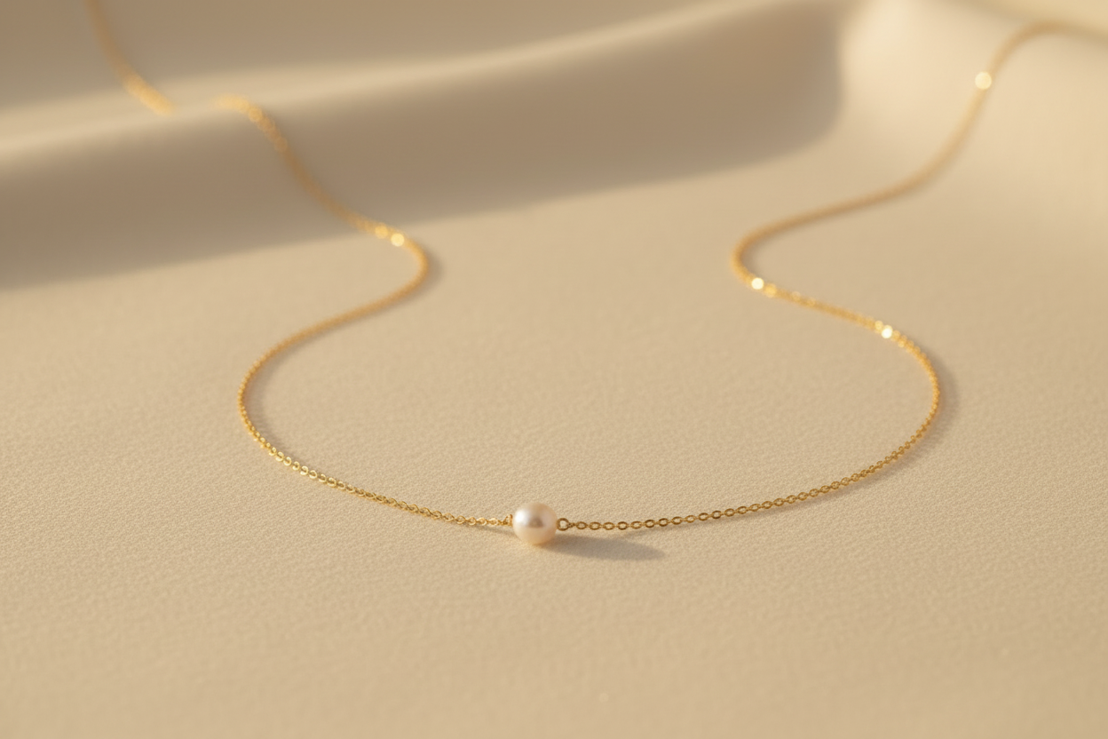 Pearl Necklace | Gold-Plated | Ivory Nova