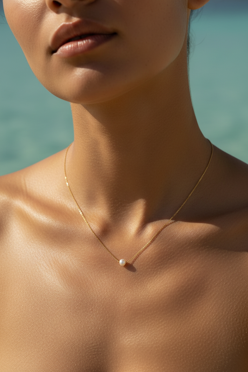 Pearl Necklace | Gold-Plated | Ivory Nova