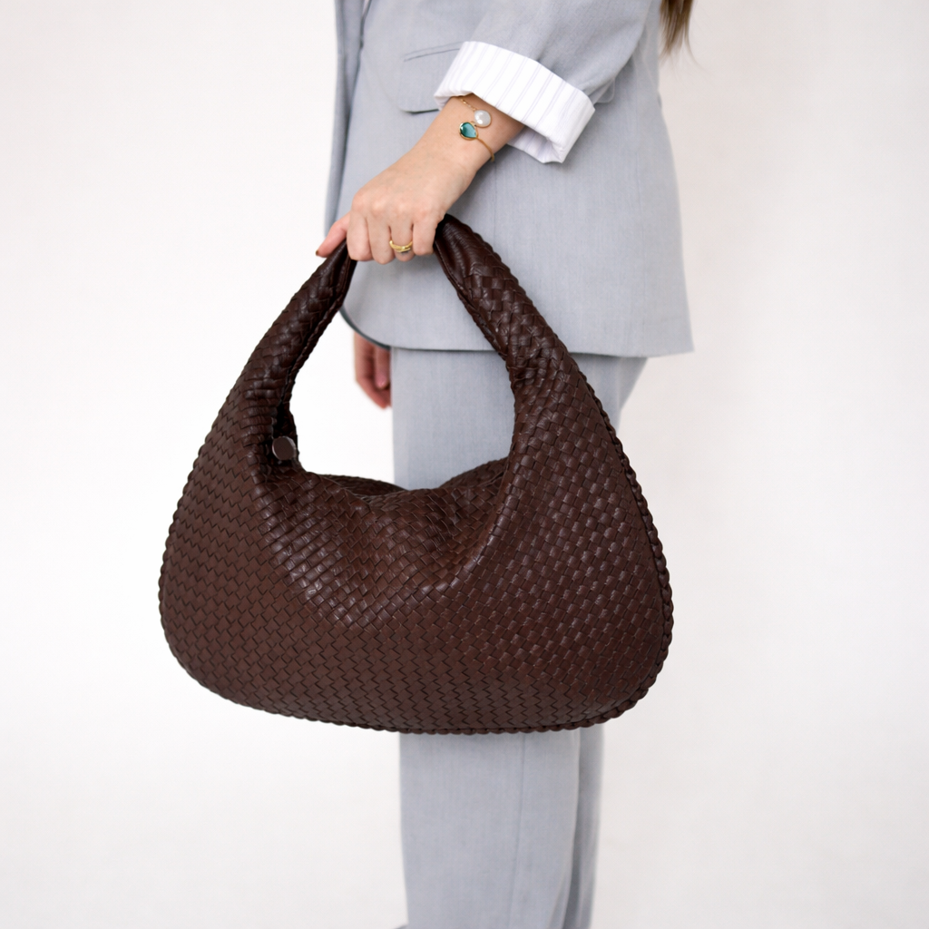 Woven Hobo Shoulder Bag