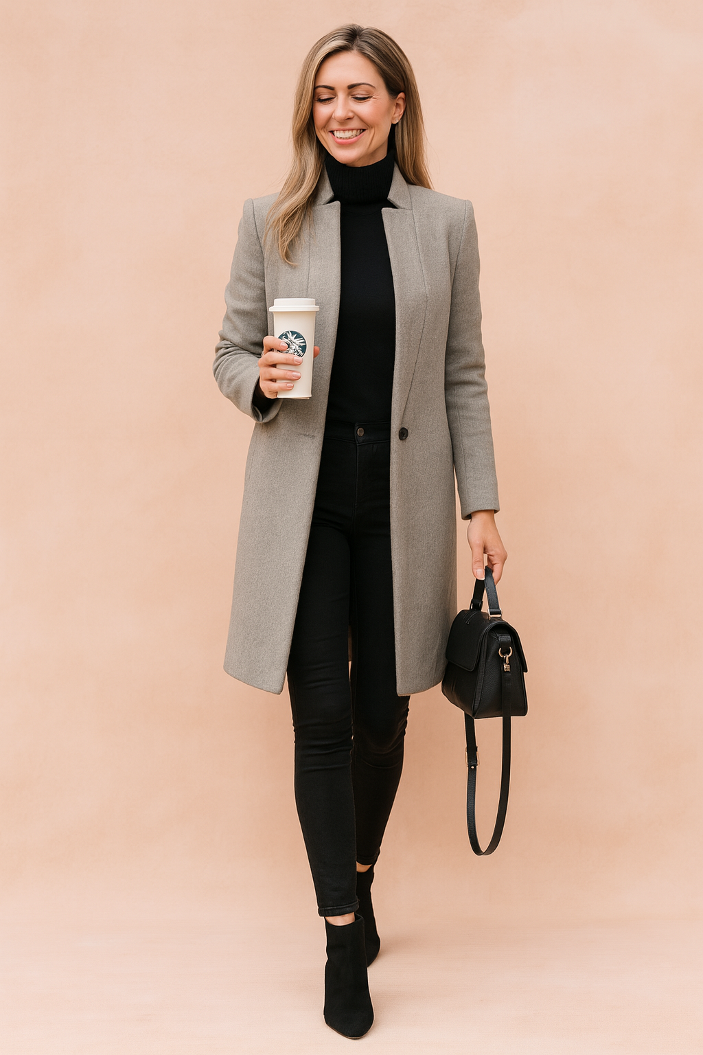 Tailored Slim Fit Long Coat