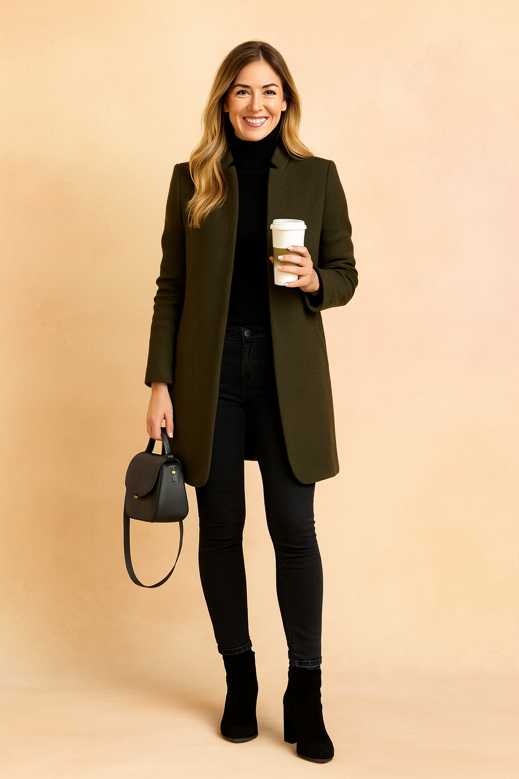 Tailored Slim Fit Long Coat