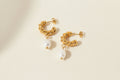 Pearl Earrings | Gold-Plated | Ivory Nova