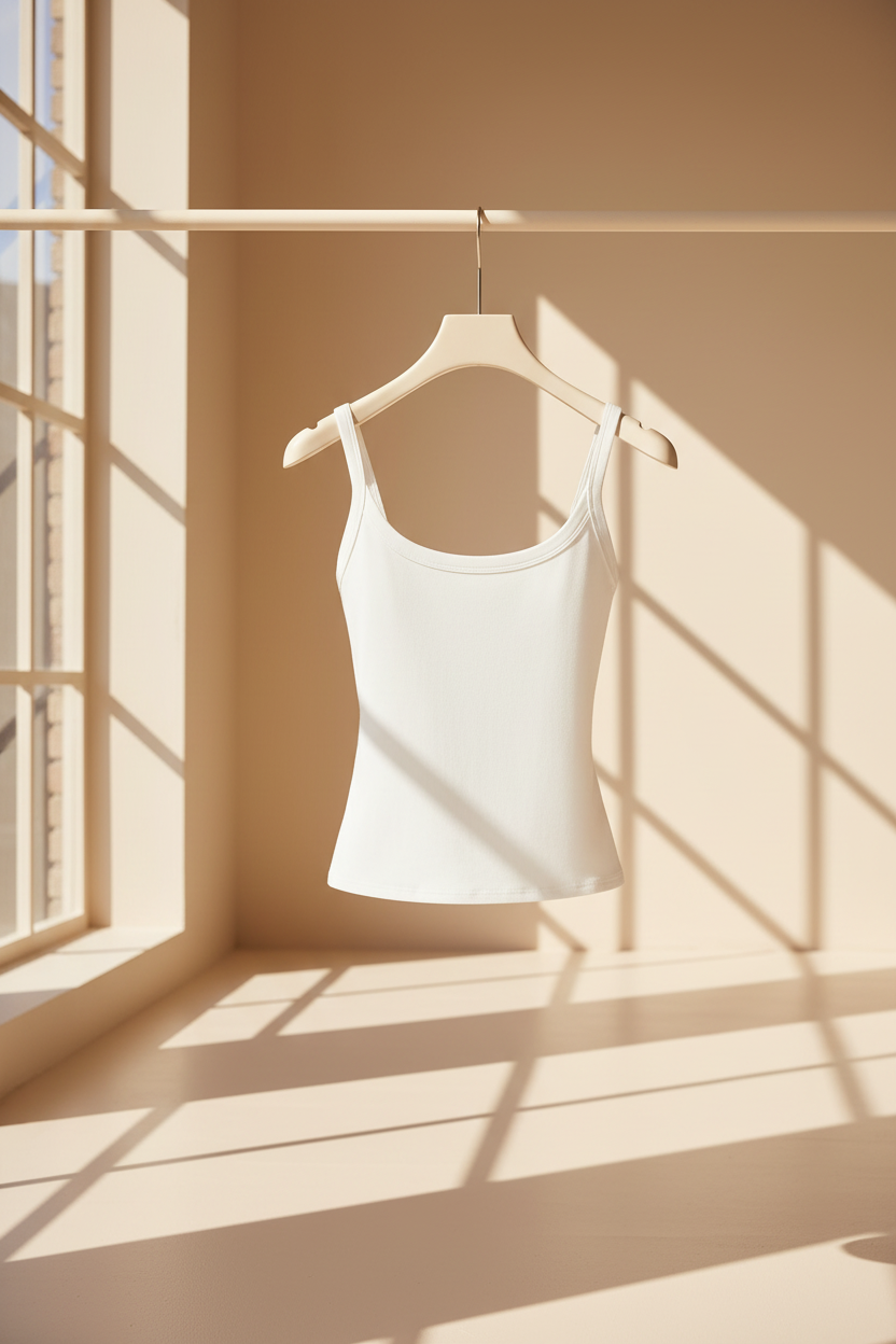 Ruched Longline Tank Top