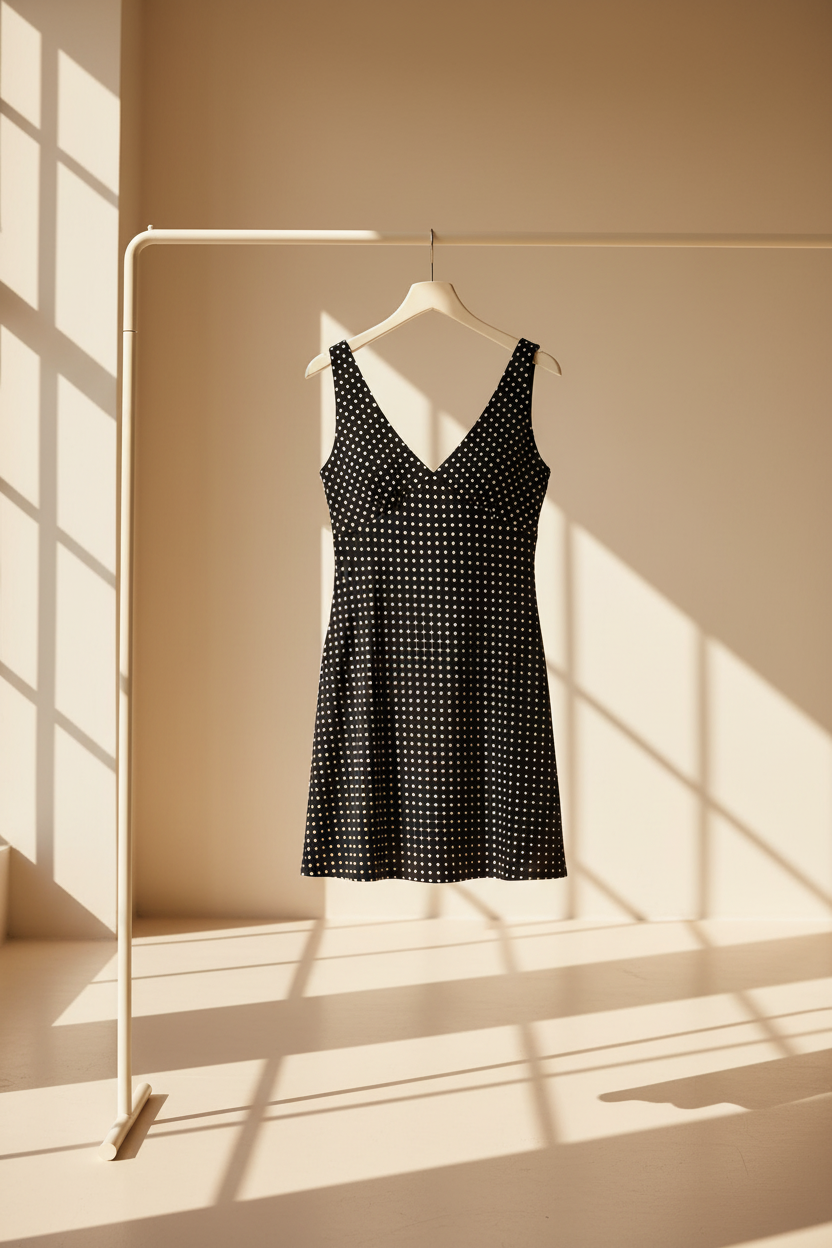 Tie Back Polka Dot Mini Dress