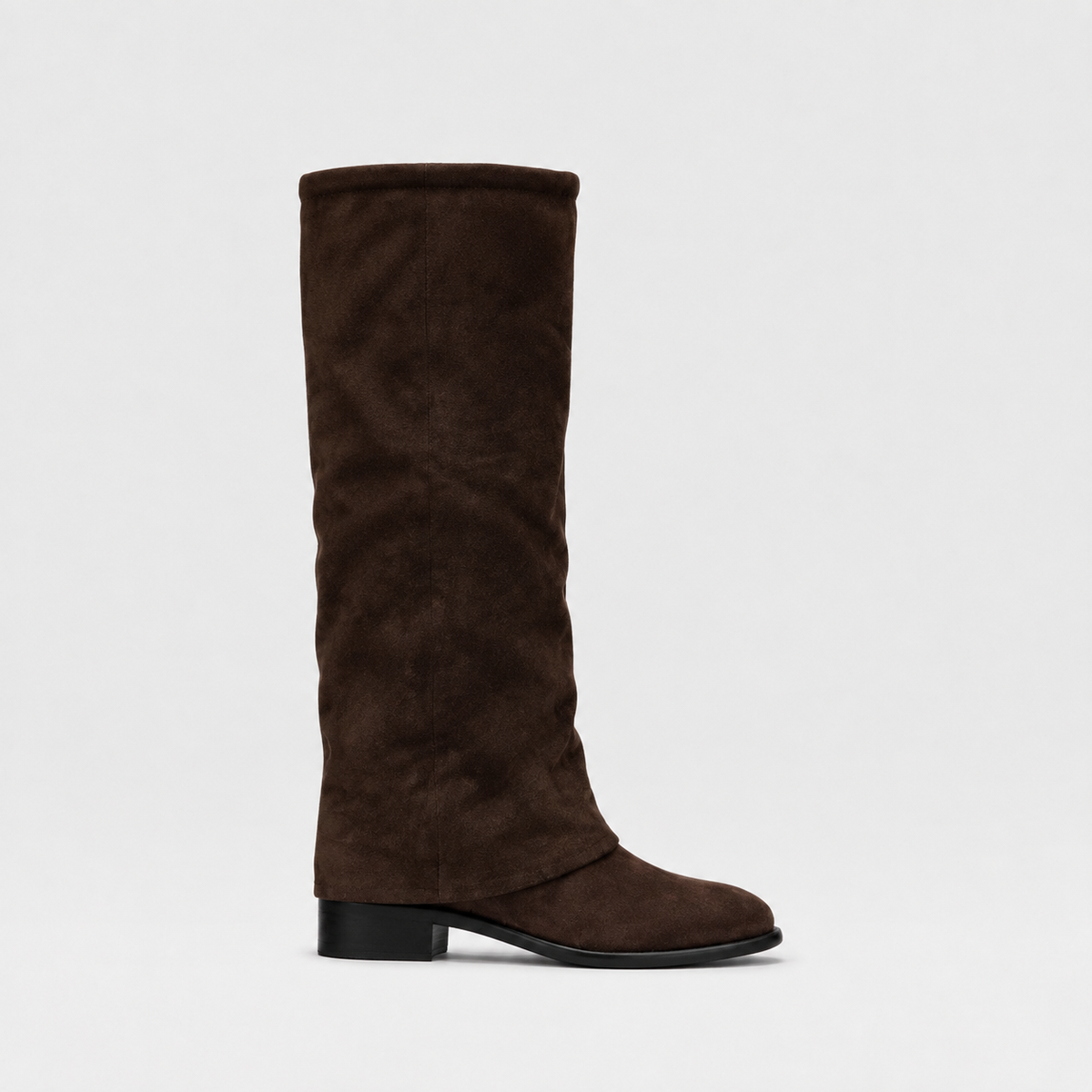 Women's Slouchy Knee-High Boots Rounded-Toe Everyday Fashion Boots