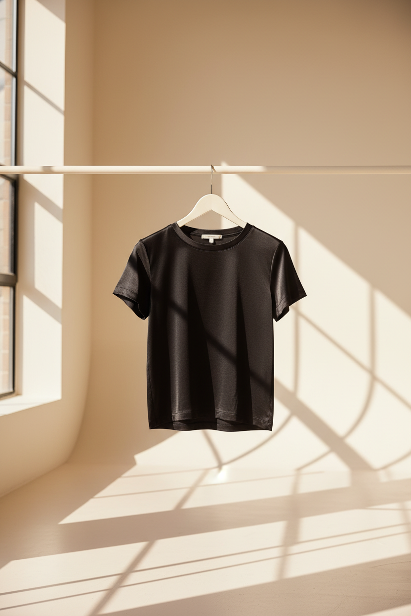 Satin Short Sleeve T-Shirt