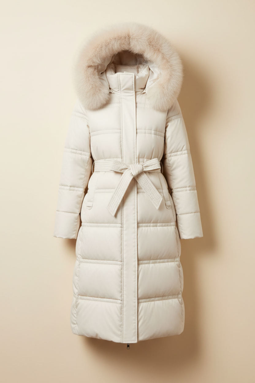 Fur Trim Hooded Winter Parka