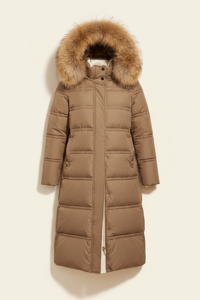Fur Trim Hooded Winter Parka