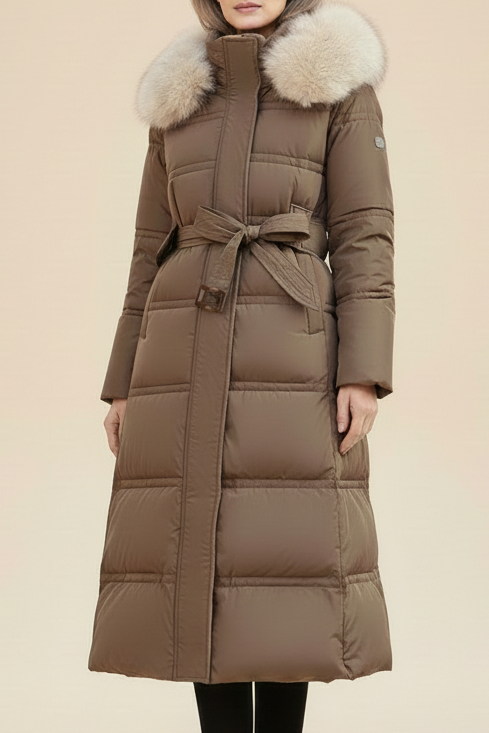 Fur Trim Hooded Winter Parka