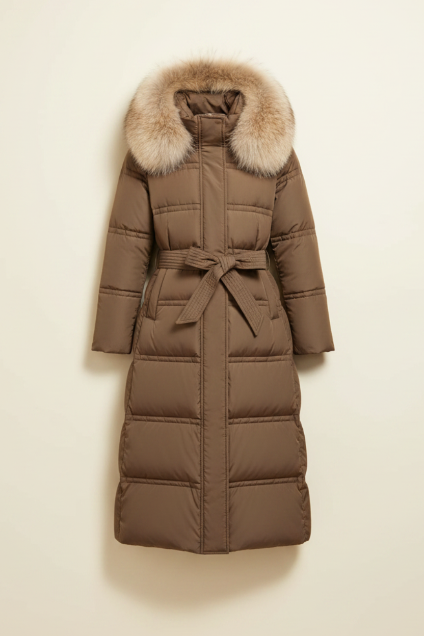 Fur Trim Hooded Winter Parka