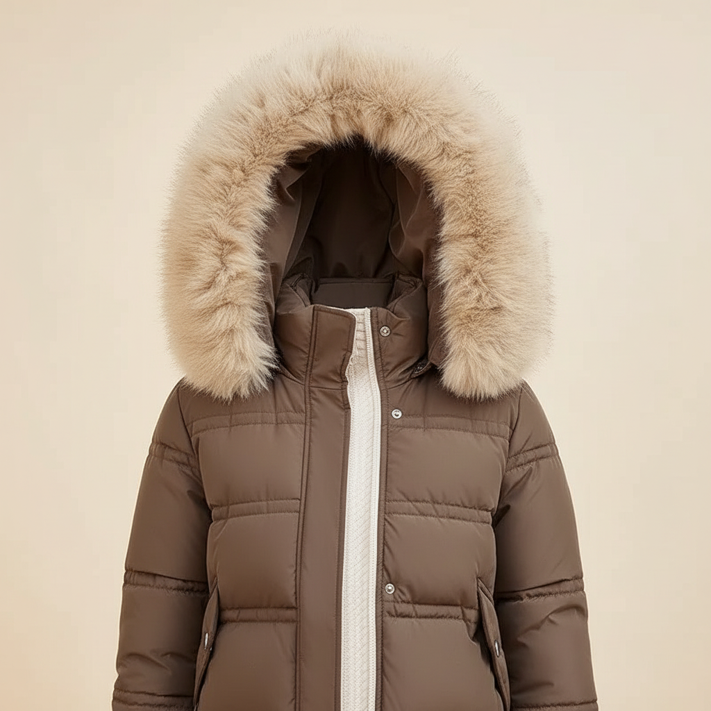 Fur Trim Hooded Winter Parka