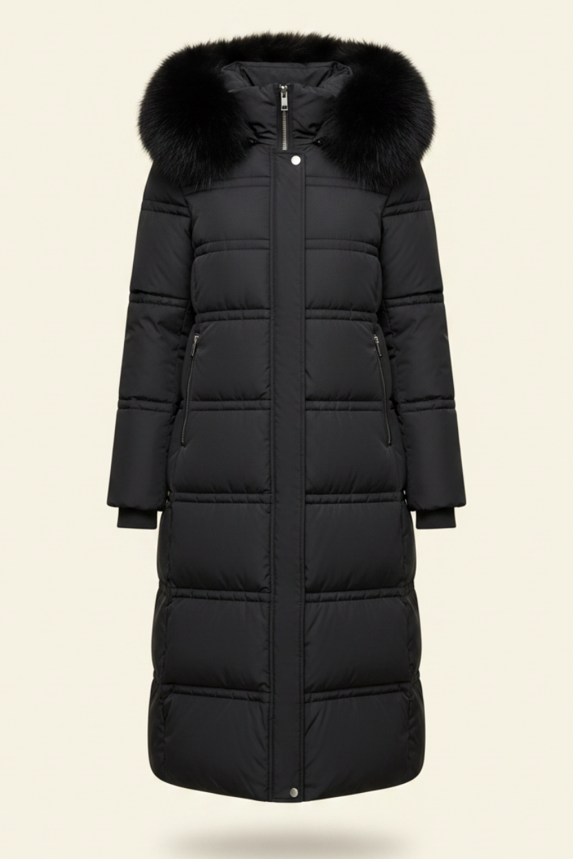Fur Trim Hooded Winter Parka