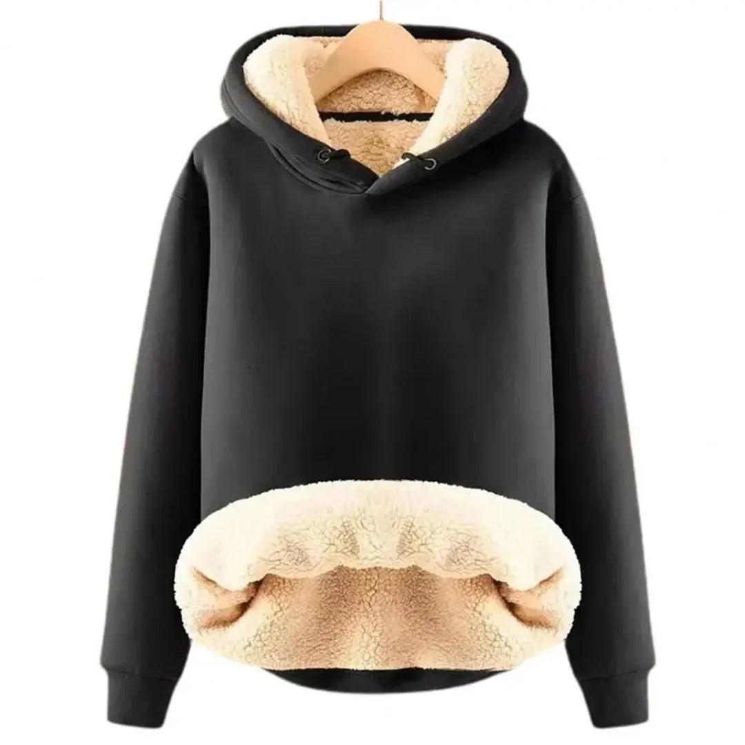 Soft & Warm Women's Hoodie with Cozy Fleece Lining