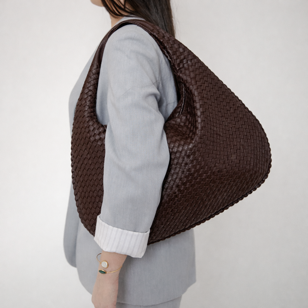 Woven Hobo Shoulder Bag