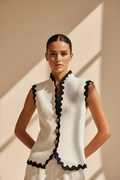 Contrast Trim Shorts Co-Ord Set