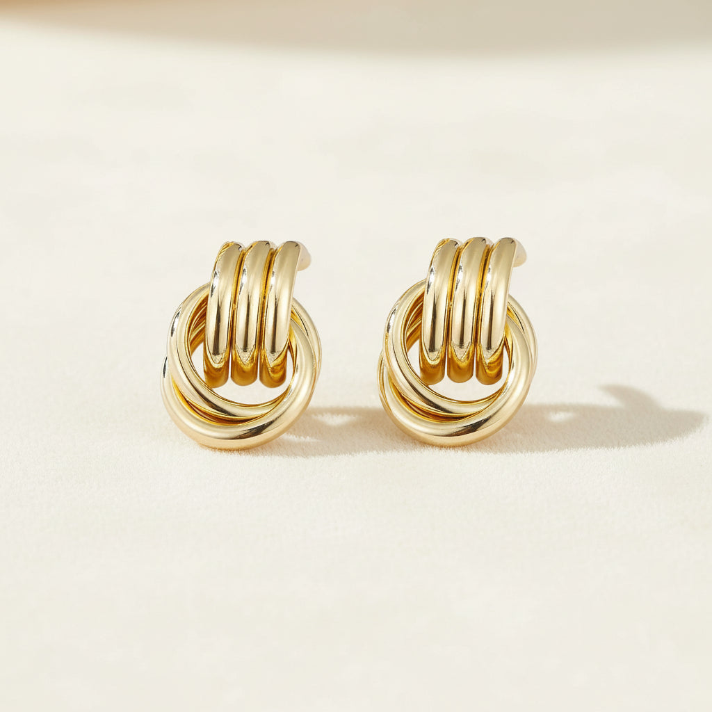 Twisted Hoop Earrings | Ivory Nova