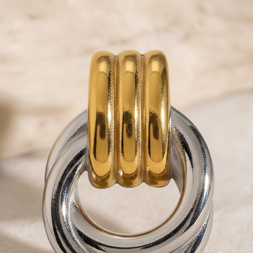 Twisted Hoop Earrings | Ivory Nova