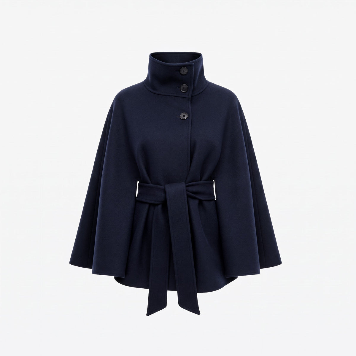 Women’s Wool Cape Coat Batwing Sleeve