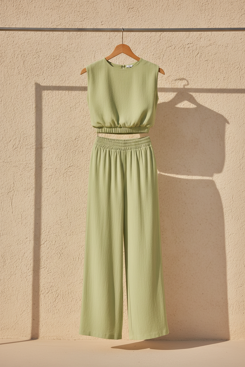 Linen Look Co-Ord Set