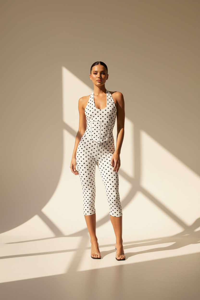 High Waisted Capri Trousers