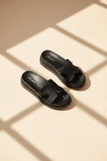 H-Strap Platform Slide Sandals