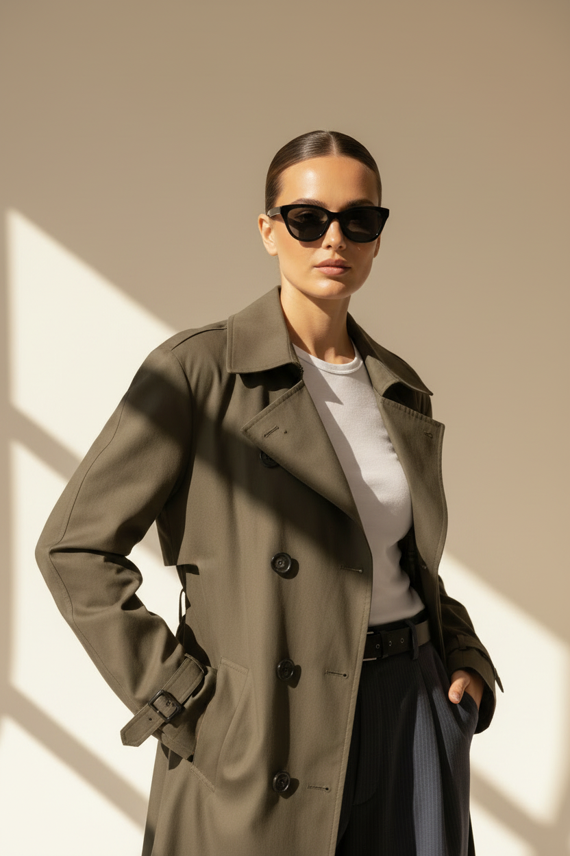 Belted Maxi Trench Coat