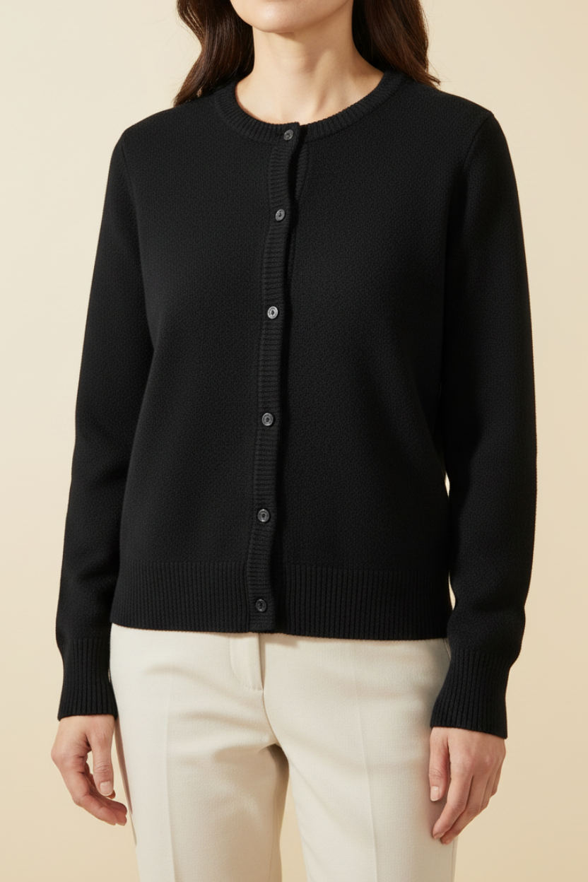 Soft Knit Button Front Cardigan