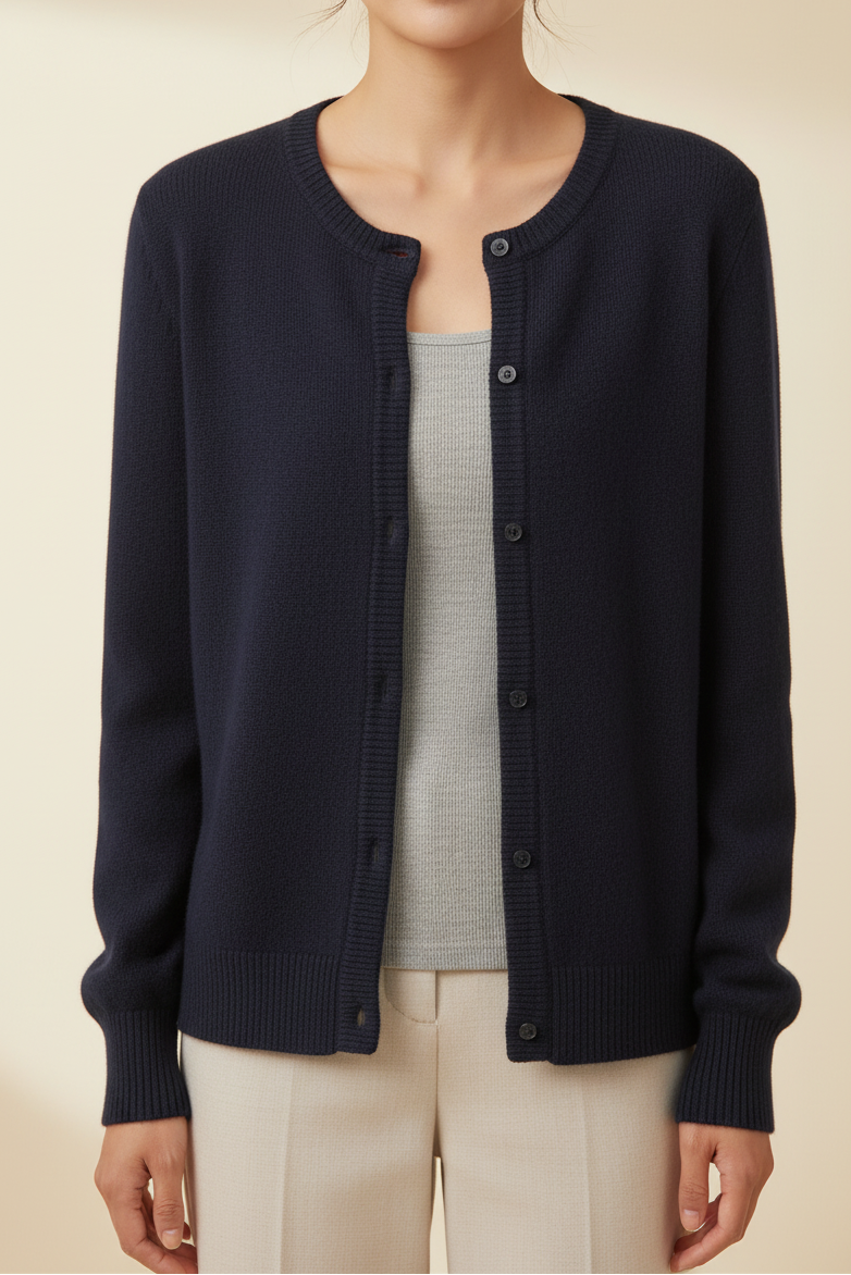 Soft Knit Button Front Cardigan