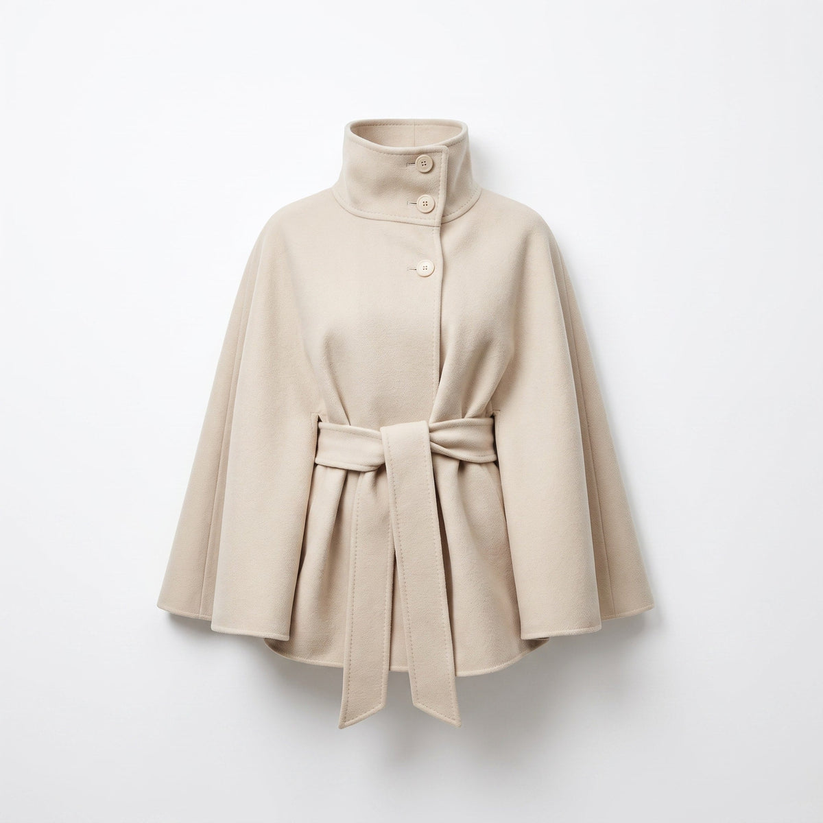 Women’s Wool Cape Coat Batwing Sleeve