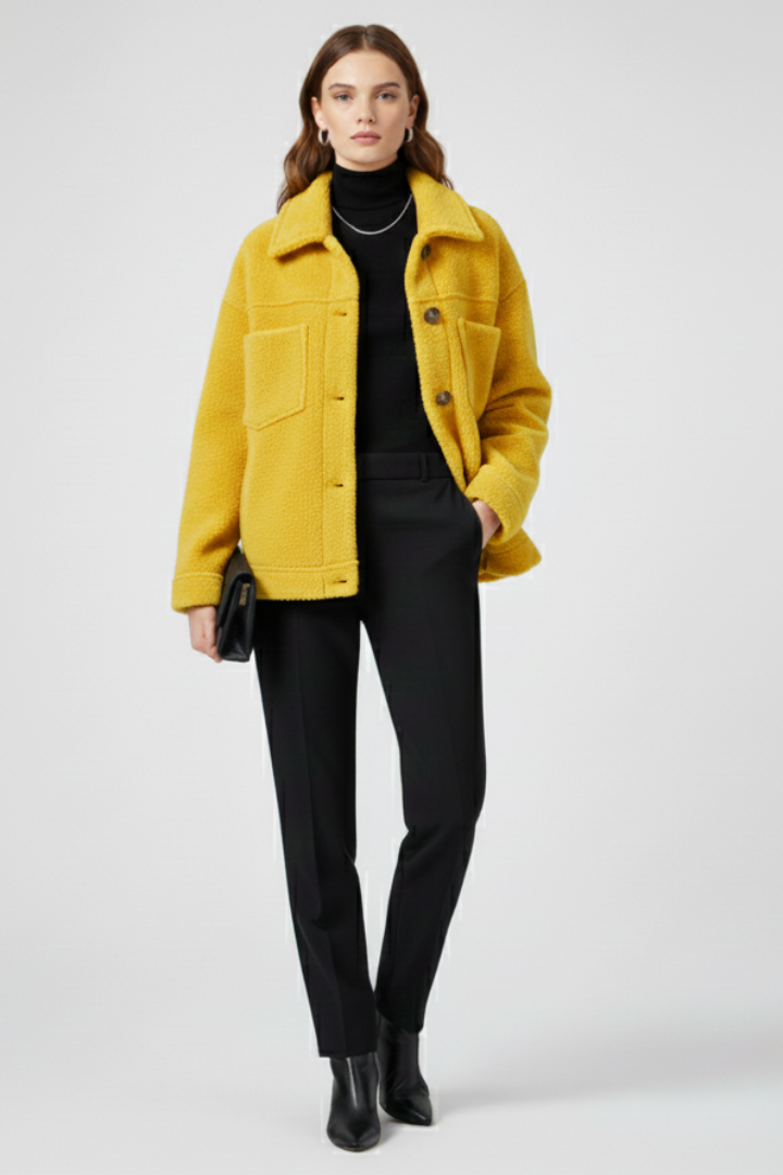 Button Front Fleece Jacket