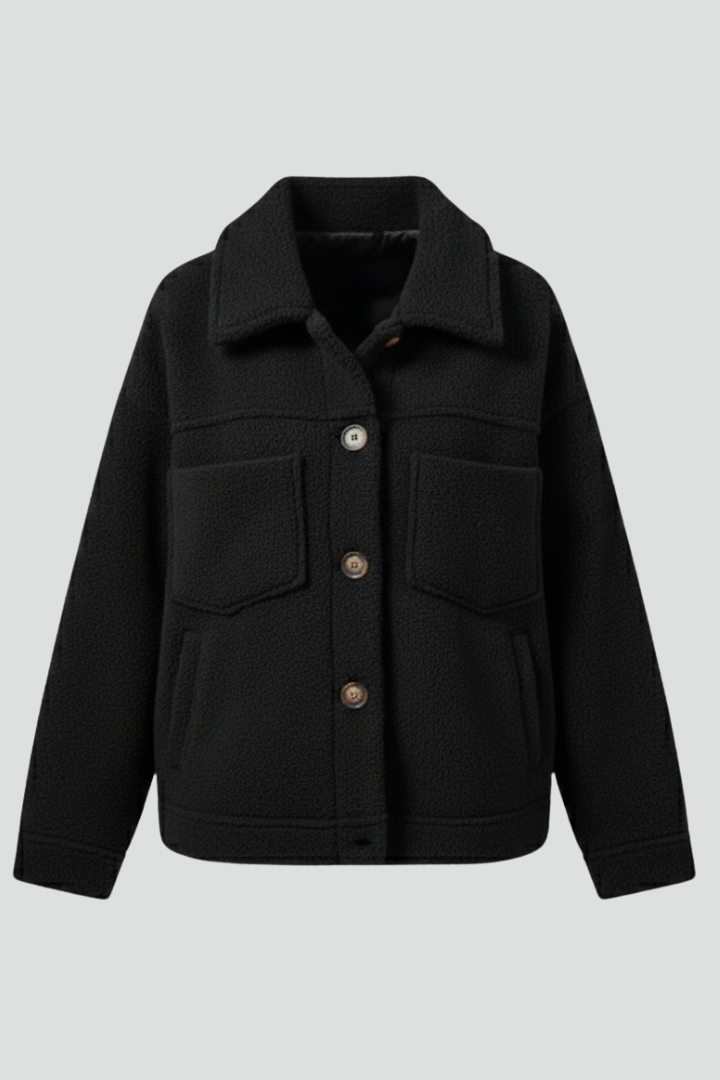 Button Front Fleece Jacket