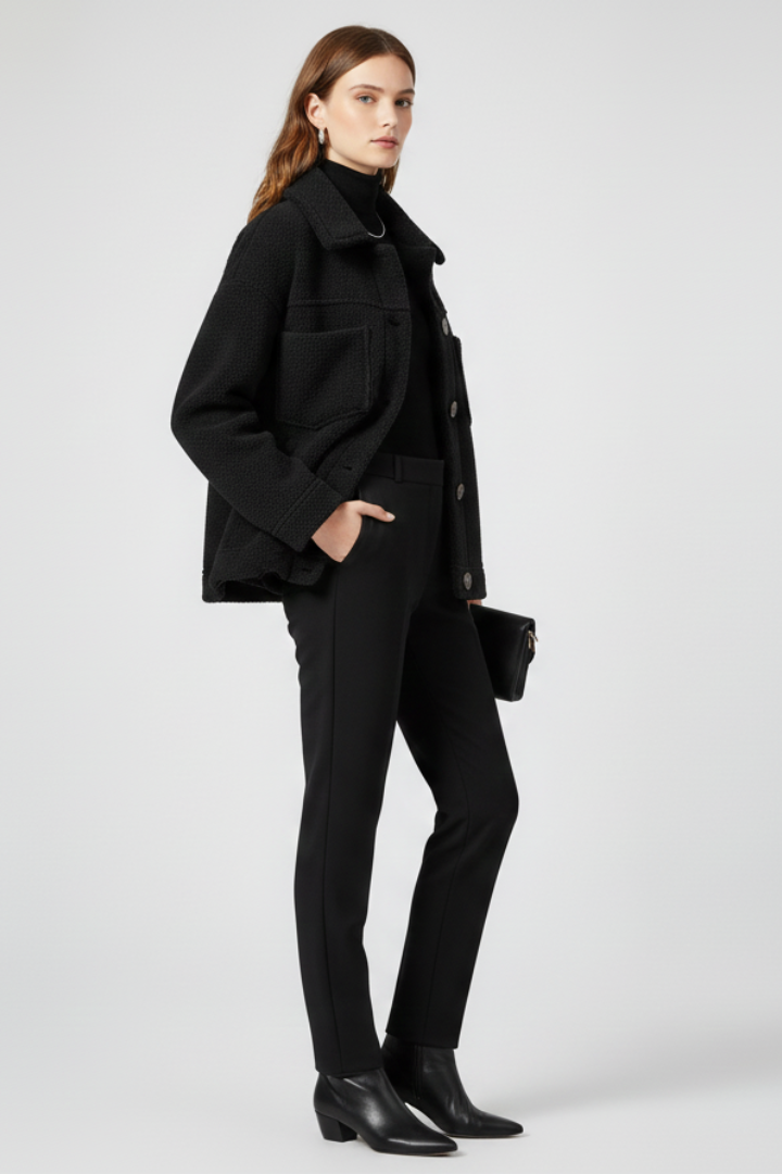 Button Front Fleece Jacket