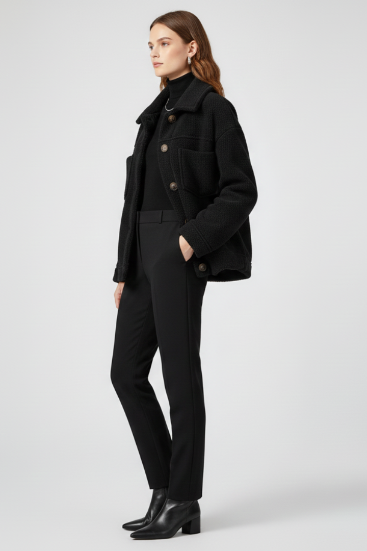 Button Front Fleece Jacket